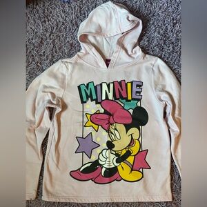 Pink Minnie Mouse hoodie girls size XL 14/16